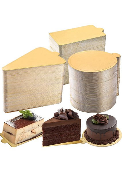 300 Adet Mini Kek Tahtaları, Altın Daire Kağıt Cupcake Tatlı Görüntüler Taban Tepsisi, Partiler Için Köpük Kek Tahtası Plakaları (Yurt Dışından)