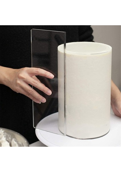 Şeffaf Kek Krem Kazıyıcı Dikdörtgen Akrilik Kek Pişirme Aracı Kek Dekorasyon Araçları Mutfak Aracı-A (Yurt Dışından) fiyatları