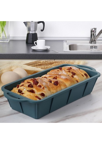 Silikon Dikdörtgen Yapışmaz Ekmek Somun Kek Kalıbı Bakeware Fırın Tepsisi Fırın Kalıbı (Yurt Dışından)