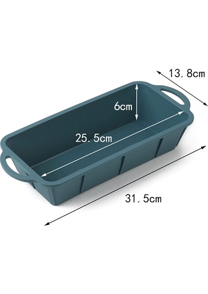 Silikon Dikdörtgen Yapışmaz Ekmek Somun Kek Kalıbı Bakeware Fırın Tepsisi Fırın Kalıbı (Yurt Dışından)