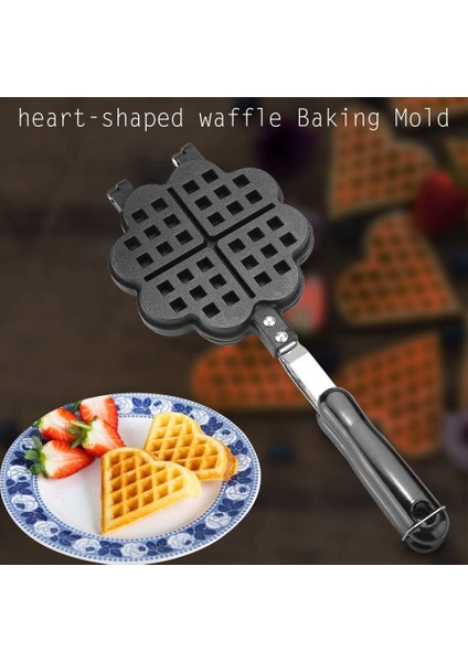 Yapışmaz Waffle Makinesi Makinesi Mutfak Pişirme Kalıp Gaz Tava Kabarcık Yumurta Kek Fırın Kahvaltı Makinesi Kek Makinesi (Yurt Dışından)