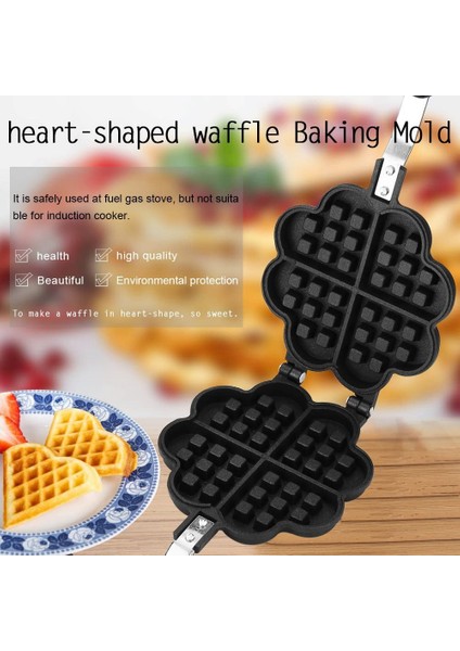 Yapışmaz Waffle Makinesi Makinesi Mutfak Pişirme Kalıp Gaz Tava Kabarcık Yumurta Kek Fırın Kahvaltı Makinesi Kek Makinesi (Yurt Dışından)