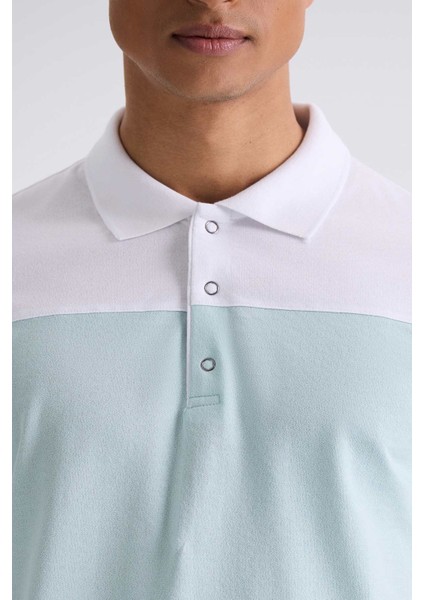 Mint Slim Fit Polo Yaka Erkek T Shirt