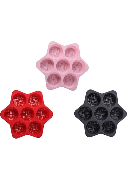 Silikon Hamburger Topuz Kalıp 7 Kavite Somun Tava Yapışmaz Fırın Tepsisi Serbest Bırakılması Kolay Ev Silikon Gıda Pişirme Aracı C (Yurt Dışından) modelleri