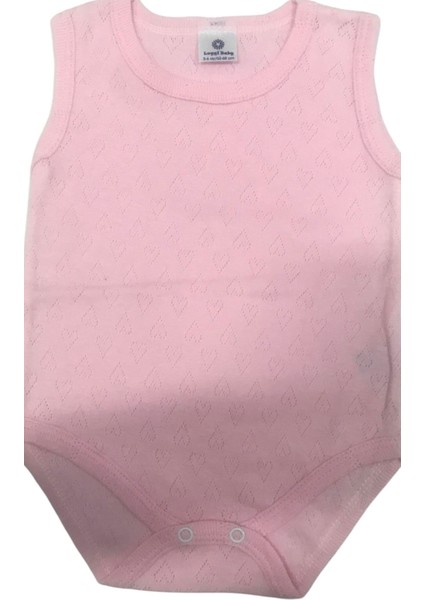 Baby Atlet Body Jakarlı Pembe Kalp