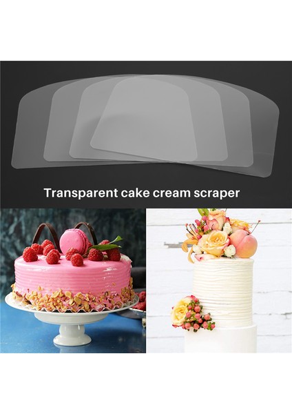 13 Adet Şeffaf Kek Krem Kazıyıcı Esnek Plastik Buzlanma Spatula Buttercream Pürüzsüz Kek Dekorasyon Araçları Pişirme (Yurt Dışından) indirimleri
