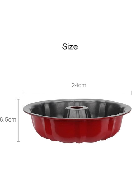 Yuvarlak Yapışmaz Yivli Kek Tavası Teneke Halka Yuvarlak Fırın Tepsisi Donut, Muffin, Kek, Kurabiye, Puding Için Bakeware Kalıp Tavası (Yurt Dışından) modelleri