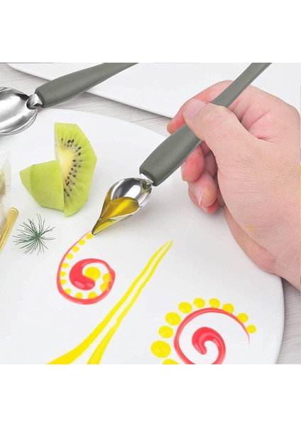 Mutfak Hassas Çizim Dekorasyon Kaşık Seti, Profesyonel Dıy Çikolata Kaşığı Filtre Kaşık Büyük Kalem Kaşık 8 Paket (Yurt Dışından) fırsatları