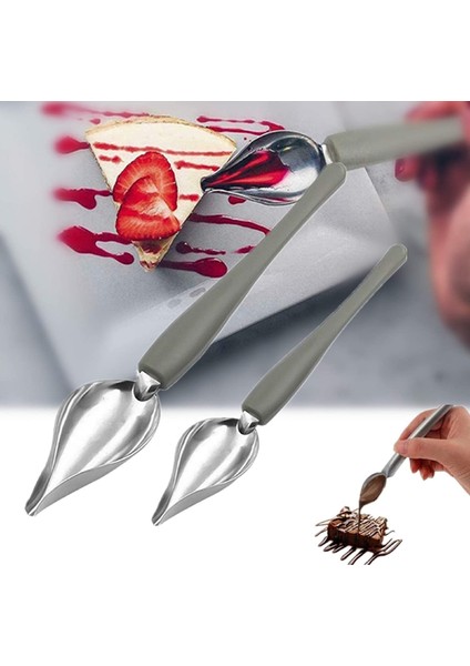 Mutfak Hassas Çizim Dekorasyon Kaşık Seti, Profesyonel Dıy Çikolata Kaşığı Filtre Kaşık Büyük Kalem Kaşık 8 Paket (Yurt Dışından) indirimleri
