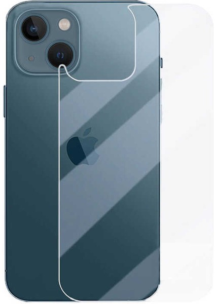 Apple iPhone 13 Uyumlu Arka Kapak Ekran Koruyucu Arka Kapak Kırılmaz Cam Darbelere Dayanıklı, Tamperli 4K Kalite, Çizilmez ve Parmak Izi Yapmayan