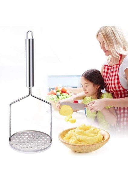 Patates Ezici 304 Paslanmaz Çelik Yapışmaz El Patates Ezici Patates Ricer Avokado Için Pişirme ve Mutfak Gadget Aracı (Yurt Dışından)