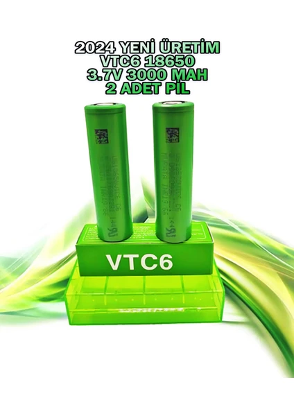 Vtc6 18650 3.7V 3000 Mah Li-Ion Şarj Edilebilir Pil 2'li