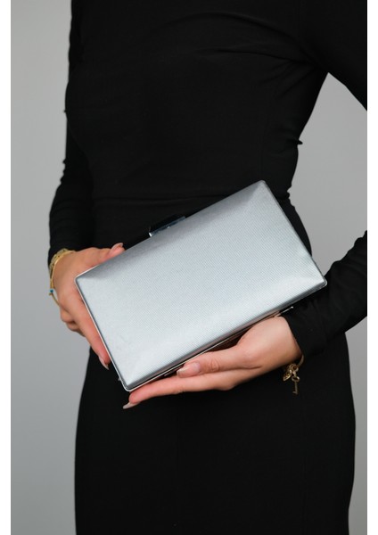 Gode Gümüş Lavezzi Kadın Abiye Çanta