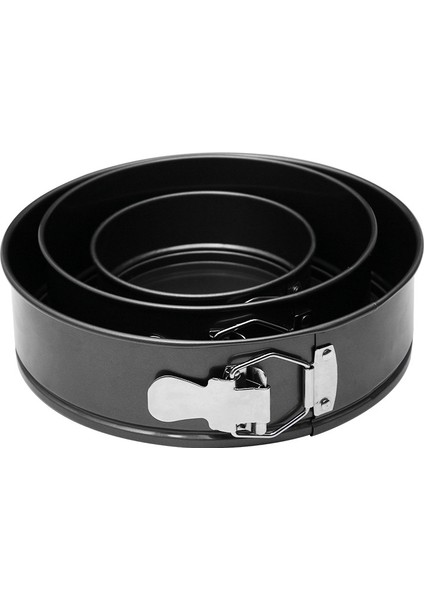 Yapışmaz Yaylı Tava, 3 Parça Kek Tavası Bakeware Seti Cheesecake, Pizza, Mus Için Çıkarılabilir Tabanlı Kek Kalıbı (Yurt Dışından)