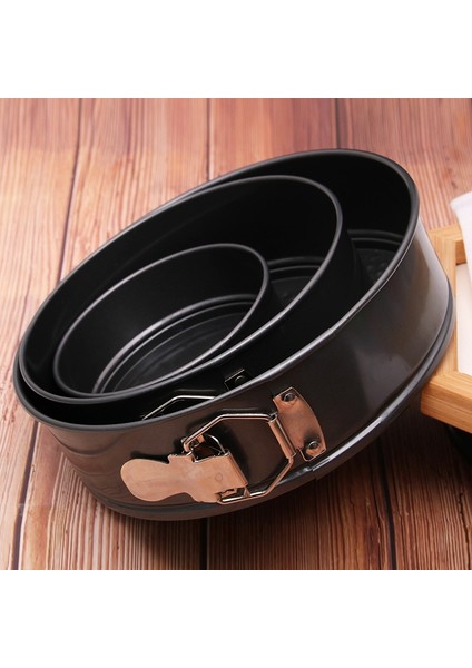 Yapışmaz Yaylı Tava, 3 Parça Kek Tavası Bakeware Seti Cheesecake, Pizza, Mus Için Çıkarılabilir Tabanlı Kek Kalıbı (Yurt Dışından) fiyatları