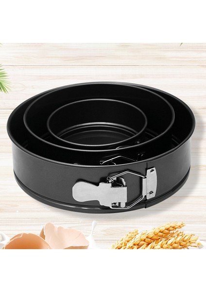 Yapışmaz Yaylı Tava, 3 Parça Kek Tavası Bakeware Seti Cheesecake, Pizza, Mus Için Çıkarılabilir Tabanlı Kek Kalıbı (Yurt Dışından) indirimleri