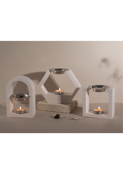 Kare Altıgen Kemer Mum Fincan Tütsü Brülör Silikon Kalıp Dıy Alçı Dökme Aromaterapi Depolama Kalıp, A (Yurt Dışından) fırsatları