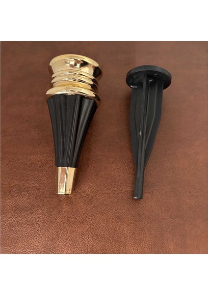 Zümrüt Gold Siyah Mobilya Koltuk Ayağı Chester Komidin Tv Ünitesi Vestiyer Ayağı 17 cm 12 Adet