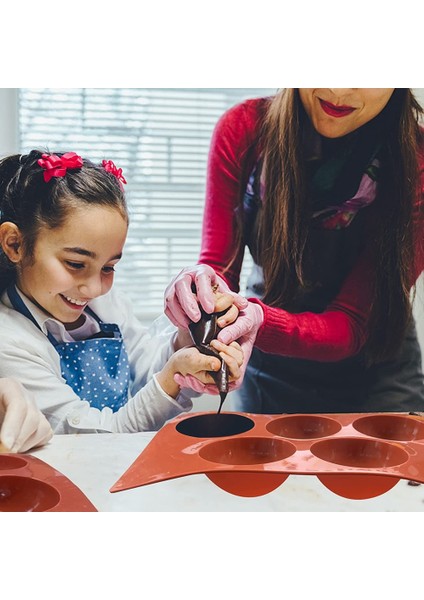 3 Paket Büyük Yarı Küre Silikon Kalıp, 5 Boşluklu Çikolata Kalıbı, Yapımı Için Yarım Küre Silikon Pişirme (Yurt Dışından)