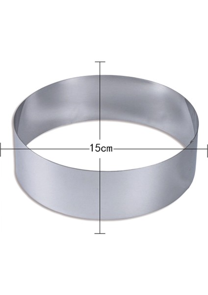 4/6/8 Inç Yuvarlak Kek Kalıbı Paslanmaz Çelik Pişirme Aracı Kek Yüzük Seti Bisküvi Kesici Ingilizce Muffin Yüzük Dıy Tart Yüzük (Yurt Dışından)