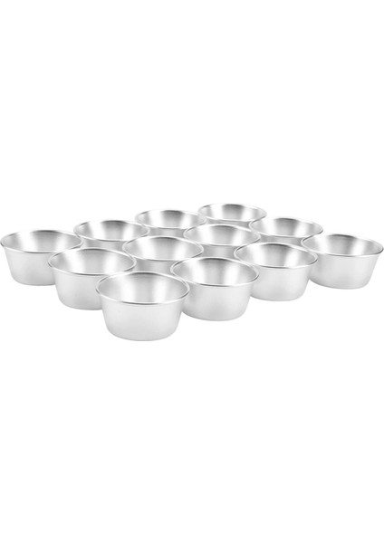 12 Parça Bireysel Puding Bardak Mini Çikolata Erimiş Tavalar Yapışmaz Cupcake Kek Kurabiye Puding Kalıbı (Yurt Dışından)