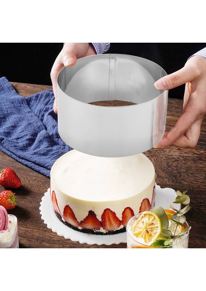 8 Adet Pişirme Halkası Seti, Paslanmaz Çelik Kek Kalıbı, Basın Kapaklı Pişirme Kalıbı, Pişirme Crumpets/mus/tatlılar Için (Yurt Dışından)