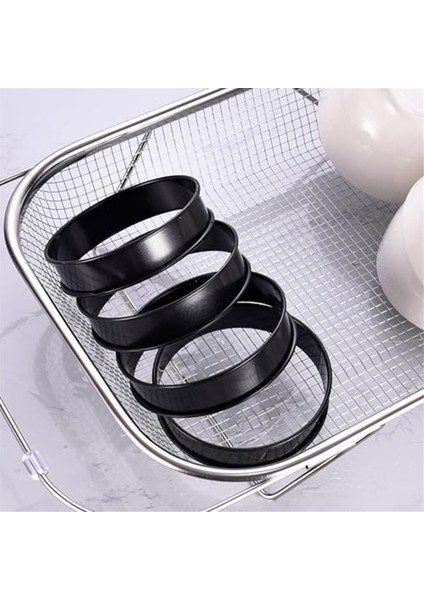 12 Paket Crumpet Yüzükler Yapışmaz Ingiliz Muffin Halkaları 3.15 Inç - Pişirme Için Paslanmaz Çelik Çift Haddelenmiş Tart Halkaları (Yurt Dışından) fırsatları