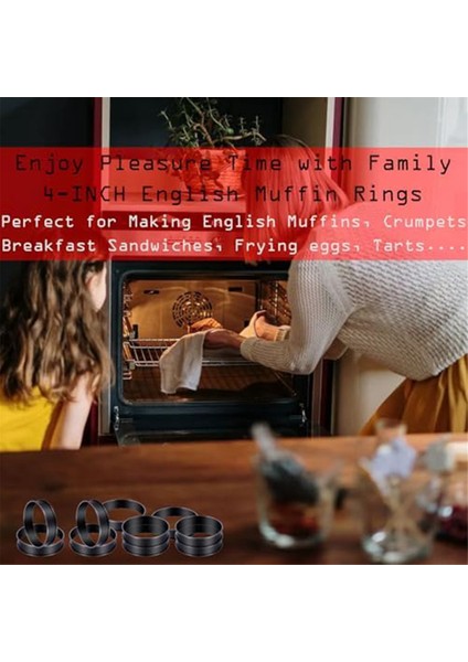 12 Paket Crumpet Yüzükler Yapışmaz Ingiliz Muffin Halkaları 3.15 Inç - Pişirme Için Paslanmaz Çelik Çift Haddelenmiş Tart Halkaları (Yurt Dışından) indirimleri