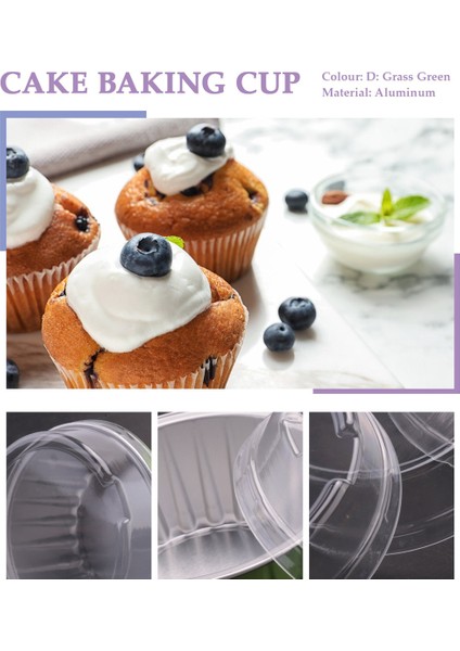 25 Adet Alüminyum Folyo Cupcake Gömlekleri Kapaklı Bardak, Fırın Düğün Doğum Günü Partisi Için 5 Oz Tek Kullanımlık Pişirme Kek Bardak (D) (Yurt Dışından) indirimleri
