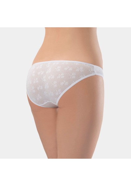 Kadın Jakarlı 2'li Pamuklu Bikini Külot 256/BEYAZ modelleri