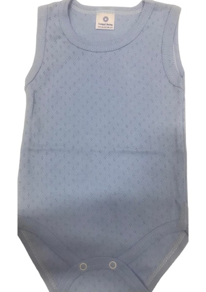 Baby Atlet Body Jakarlı Mavi Noktalı