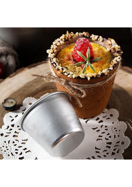 Pişirme Için Puding Kalıpları, Dıy Pişirme Için Mini Kalıplar Puding Bardak Yumurta Tart Kalıp Muffin Teneke Kek Pasta Tabağı (Yurt Dışından)
