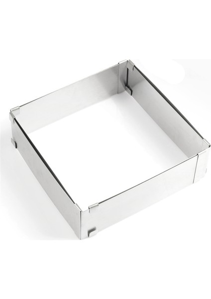 Ayarlanabilir Mus Halkası Seti Kare Paslanmaz Çelik Kek Pişirme Kalıp Doğum Günü Düğün Pastası Pişirme Aracı (Yurt Dışından) fırsatları