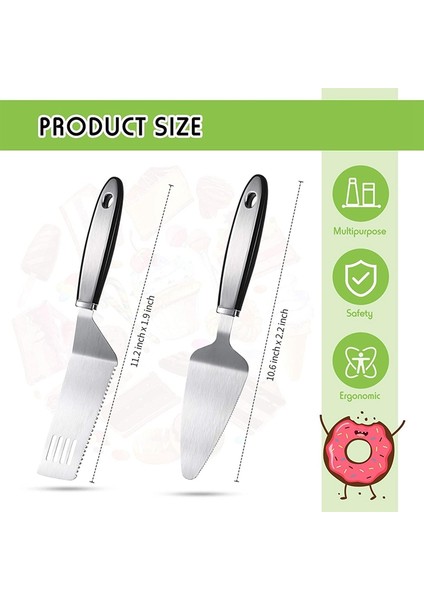 Pasta Kesici ve Sunucu Paslanmaz Çelik Pasta Sunucusu Seti Düğün Için Kek Kesici Cakecutting Seti 2 Parça (Yurt Dışından) fiyatları