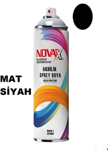 Sprey Boya Mat Siyah 400 ml Ral 9005 2 Adet