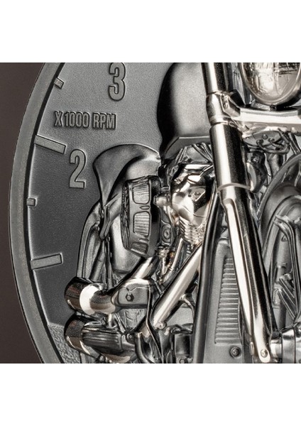 Motorbike Ride On 2024 2 Ons 62.20 Gram Gümüş Sikke Coin (999.9)