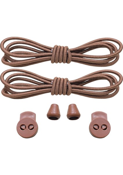 Yuvarlak, Akıllı, Kilitle, Tak-Bırak, Elastik Bot, Spor Ayakkabı Bağcığı, 100 Cm, 1 Çift