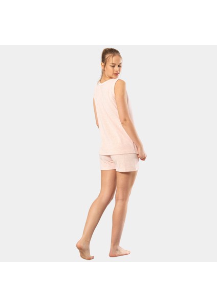 Askılı Şort Takım 619/PEMBE