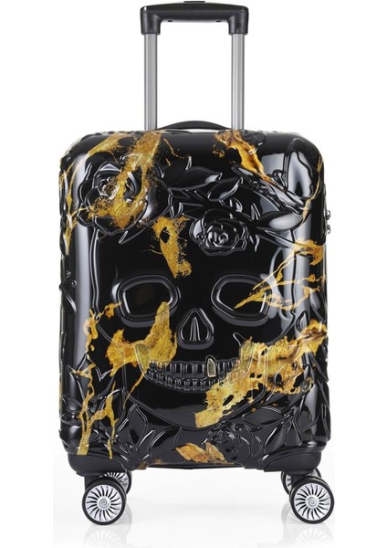 Ççs 5217 Kren Alevli Siyah Polikarbon Valiz Seti Valiz Düzenleyici Hediyeli fırsatları