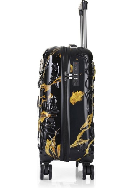 Ççs 5217 Kren Alevli Siyah Polikarbon Valiz Seti Valiz Düzenleyici Hediyeli indirimleri