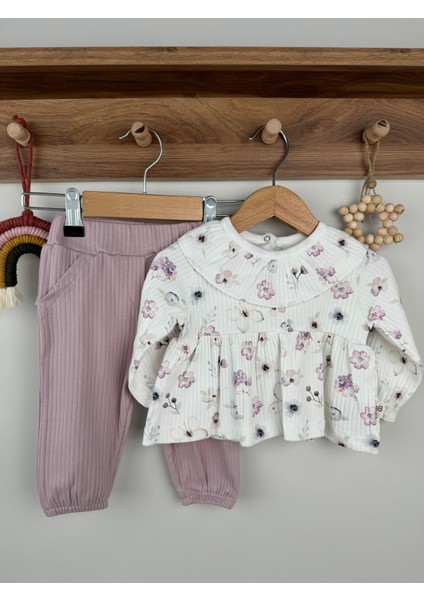 Garden Mevslimlik Pamuklu Kız Bebek Ikili Takım