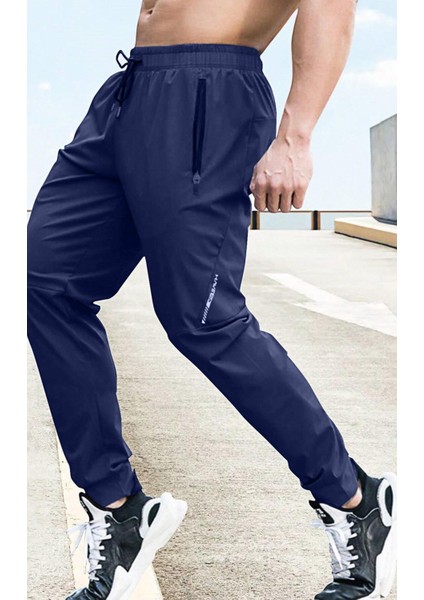 Erkek Run Ultra Hafif Egzersiz Aktif Joggers Spor Dar Paça Eşofman Altı