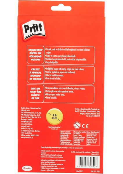 Pritt Sulu Boya Büyük Tablet 21 Renk fiyatları