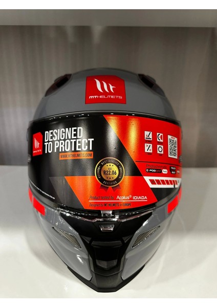 Kask mt Revenge 2 S A12 Parlak Nardo Gri modelleri