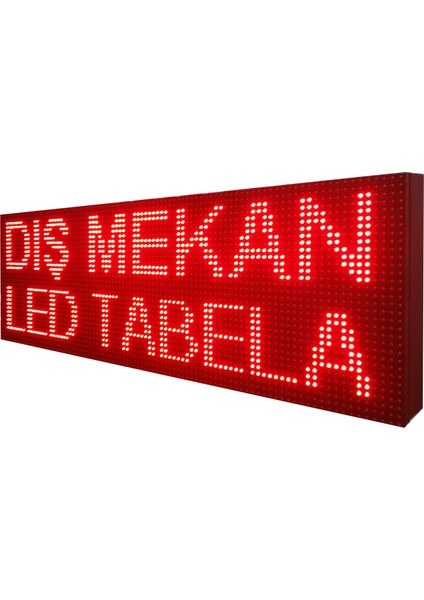 96X32 cm Kayan Yazı LED Tabela Dış Mekan Full Animasyonlu
