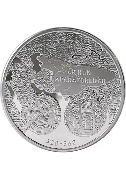 Ak Hun 1 Ons 31.10 Gram Gümüş Sikke Coin (925)