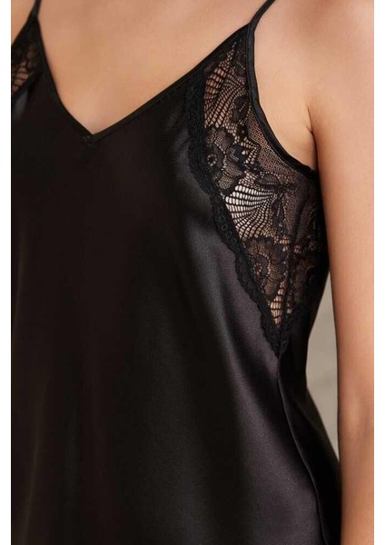 Saten Siyah Dörtlü Gelin Çeyiz Seti 7085 modelleri