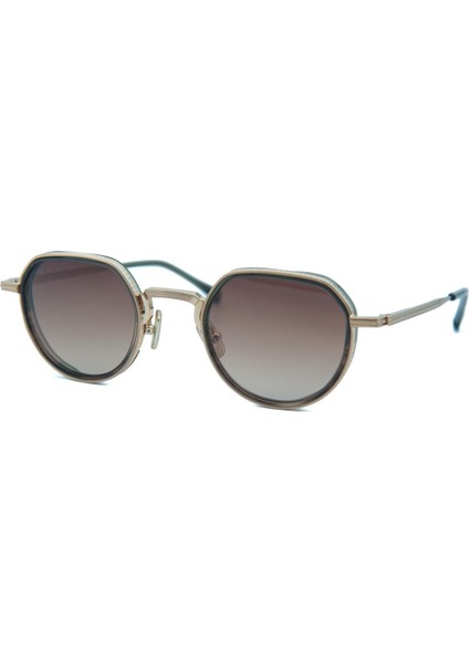Kılıan Rame C3 46 Unisex Yuvarlak Gold Metal Güneş Gözlüğü