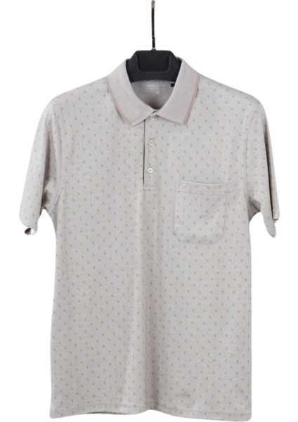 Erkek Bej Polo Yaka T-Shirt 145
