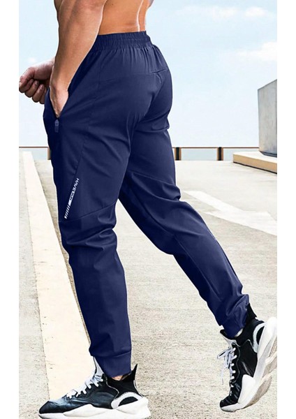 Erkek Run Ultra Hafif Egzersiz Aktif Joggers Spor Dar Paça Eşofman Altı